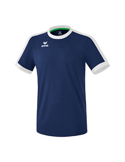 Erima Sport-Tshirt Trikot Retro Star (100% Polyester) navyblau/weiss Herren